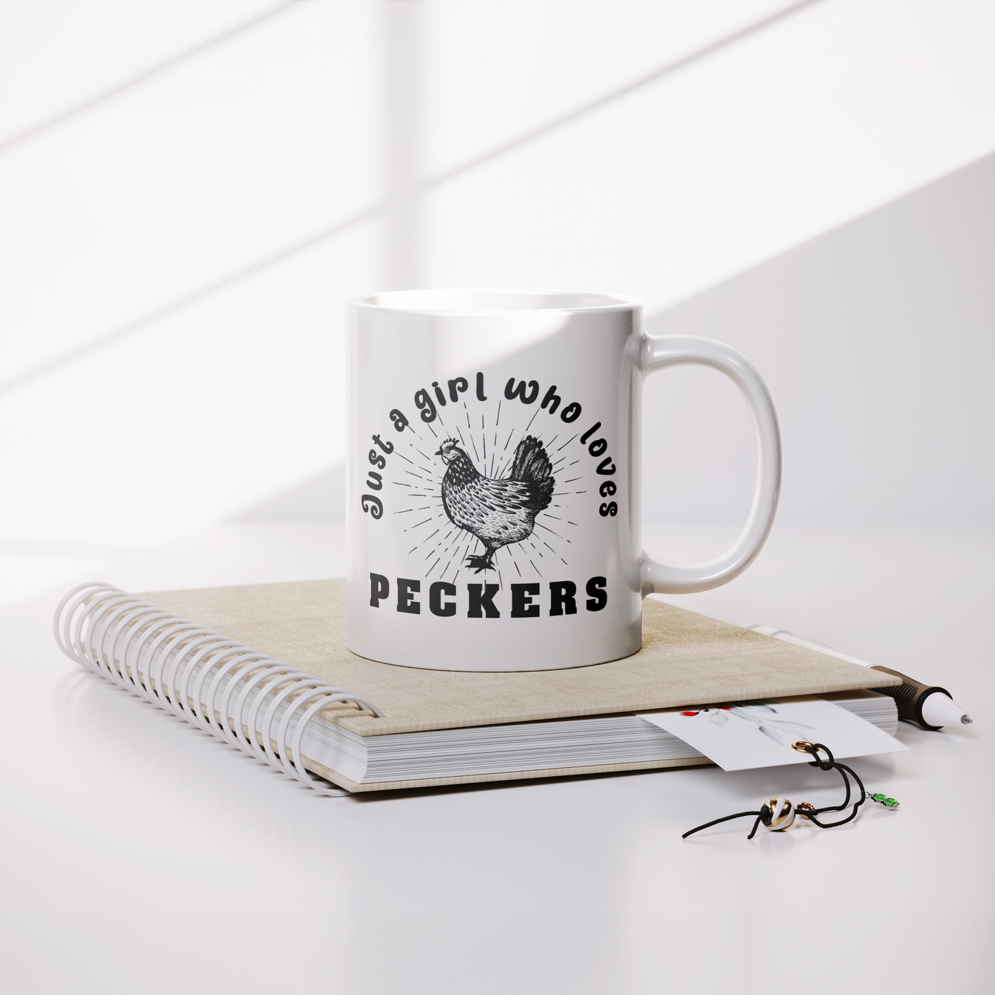 Just a Girl Who Loves Peckers – 11oz Ceramic Mug
